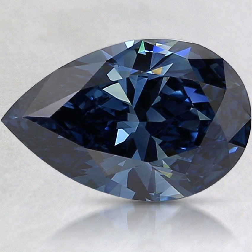 2.31 Ct. Fancy Deep Blue Pear Lab Created Diamond