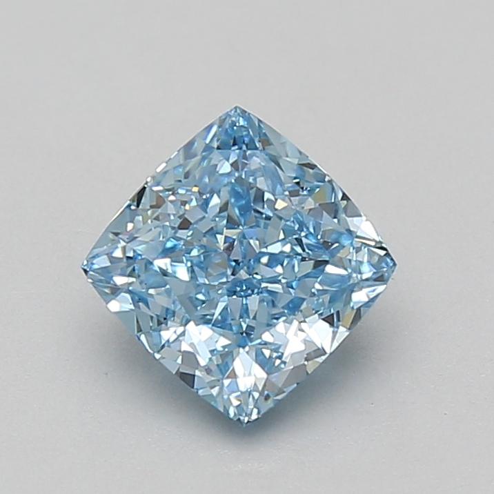 1.57 Ct. Fancy Vivid Blue Cushion Lab Grown Diamond
