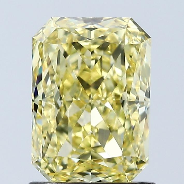 1.58 Ct. Fancy Vivid Yellow Radiant Lab Grown Diamond