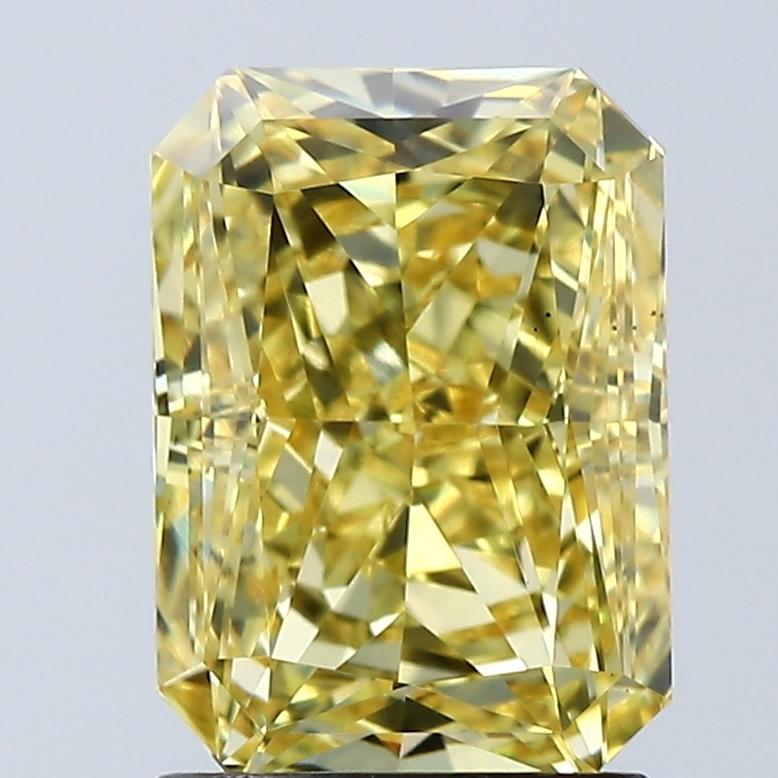 2.08 Ct. Fancy Vivid Yellow Radiant Lab Grown Diamond