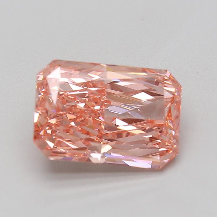 5.06 Ct. Fancy Vivid Pink Radiant Lab Grown Diamond