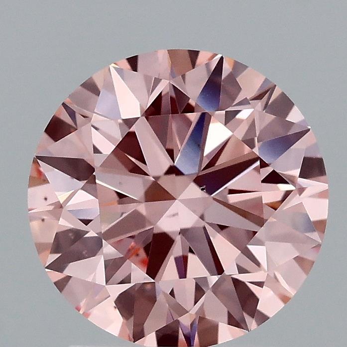 2.11 Ct. Fancy Vivid Pink Round Lab Grown Diamond