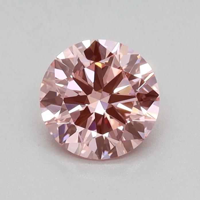0.45 Ct. Fancy Vivid Pink Round Lab Grown Diamond