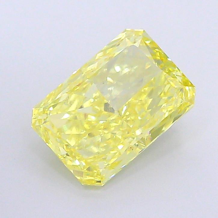 5.02 Ct. Fancy Intense  Yellow Radiant Lab Grown Diamond