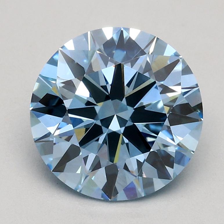 1.33 Ct. Fancy Intense Blue Round Lab Grown Diamond
