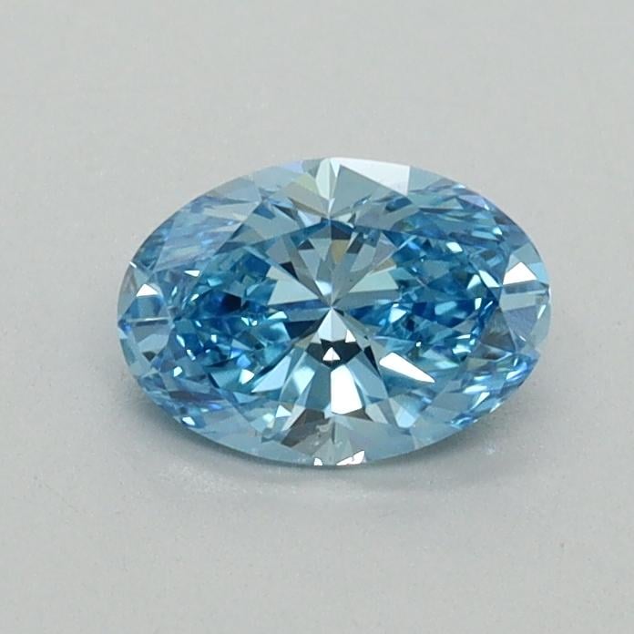 0.57 Ct. Fancy Vivid Blue Oval Lab Grown Diamond