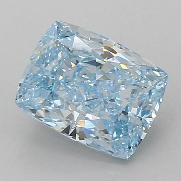 2.04 Ct. Fancy Vivid Blue Cushion Lab Grown Diamond