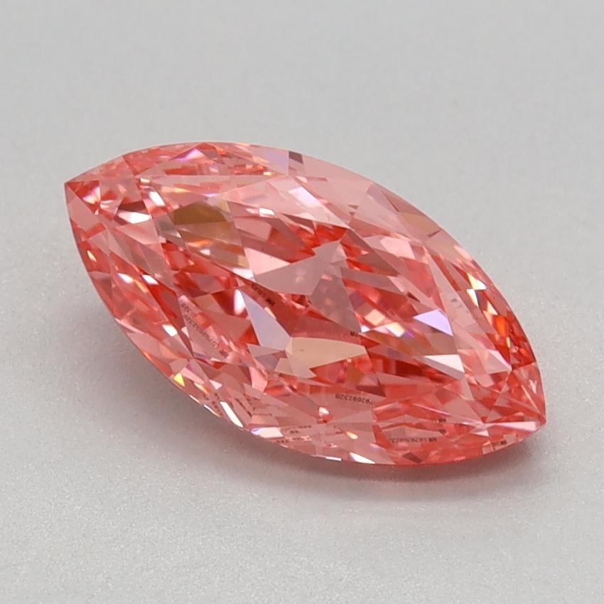 1.00 Ct. Fancy Vivid Pink Marquise Lab Grown Diamond