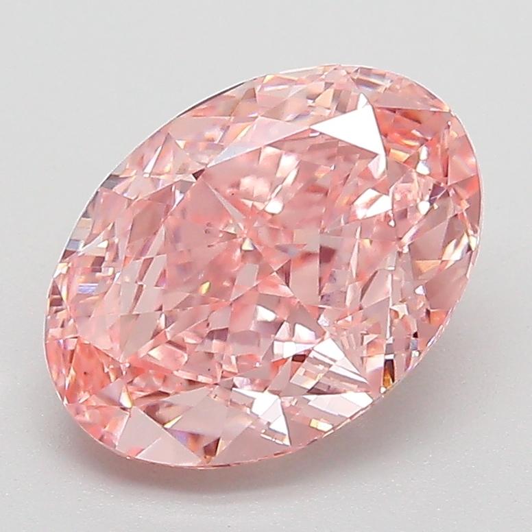 2.52 Ct. Fancy Vivid  Pink Oval Lab Grown Diamond