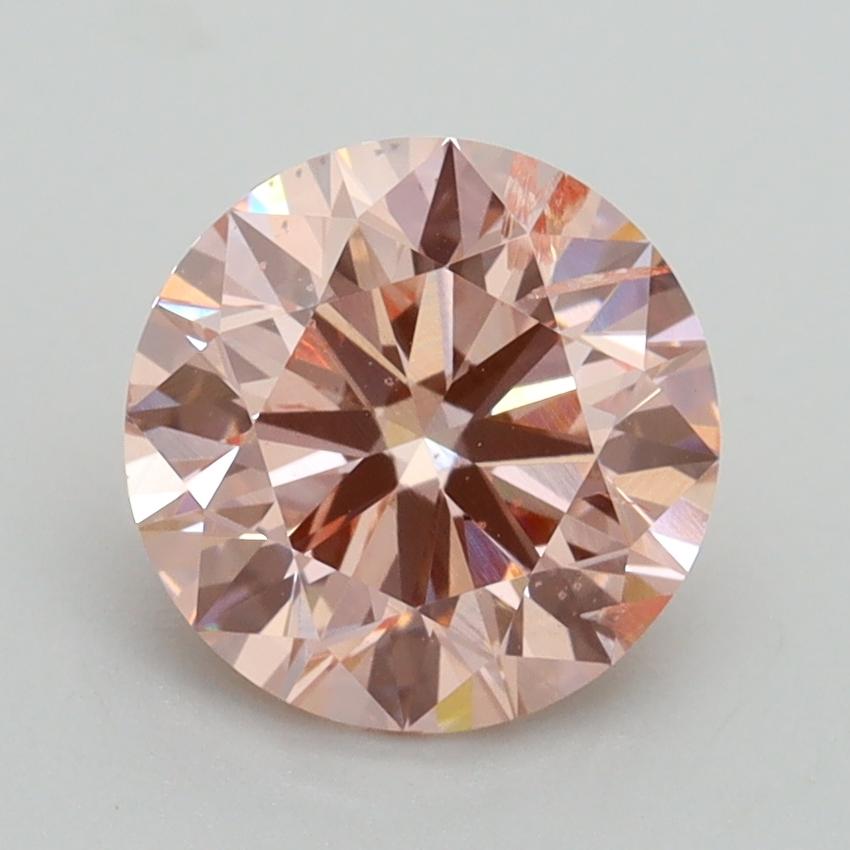 2.00 Ct. Fancy Intense Pink Round Lab Grown Diamond