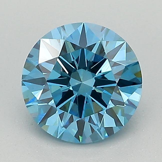 1.05 Ct. Fancy Vivid Blue Round Lab Grown Diamond