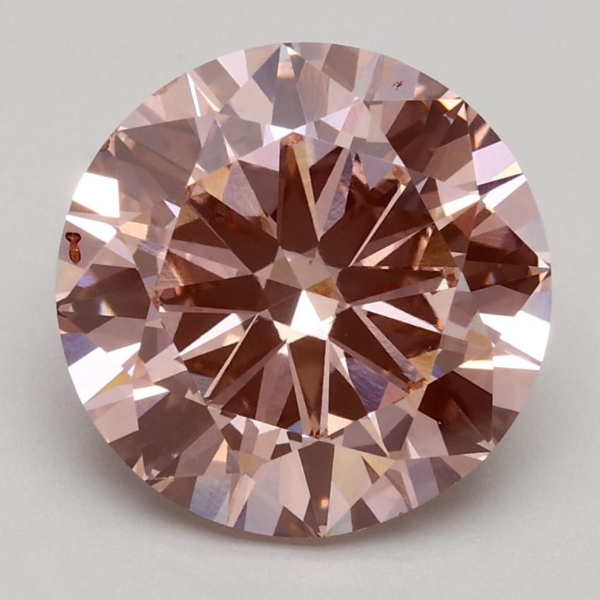 3.00 Ct. Fancy Intense Pink Round Lab Grown Diamond