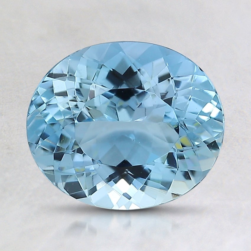 10.7x9.2mm Oval Aquamarine