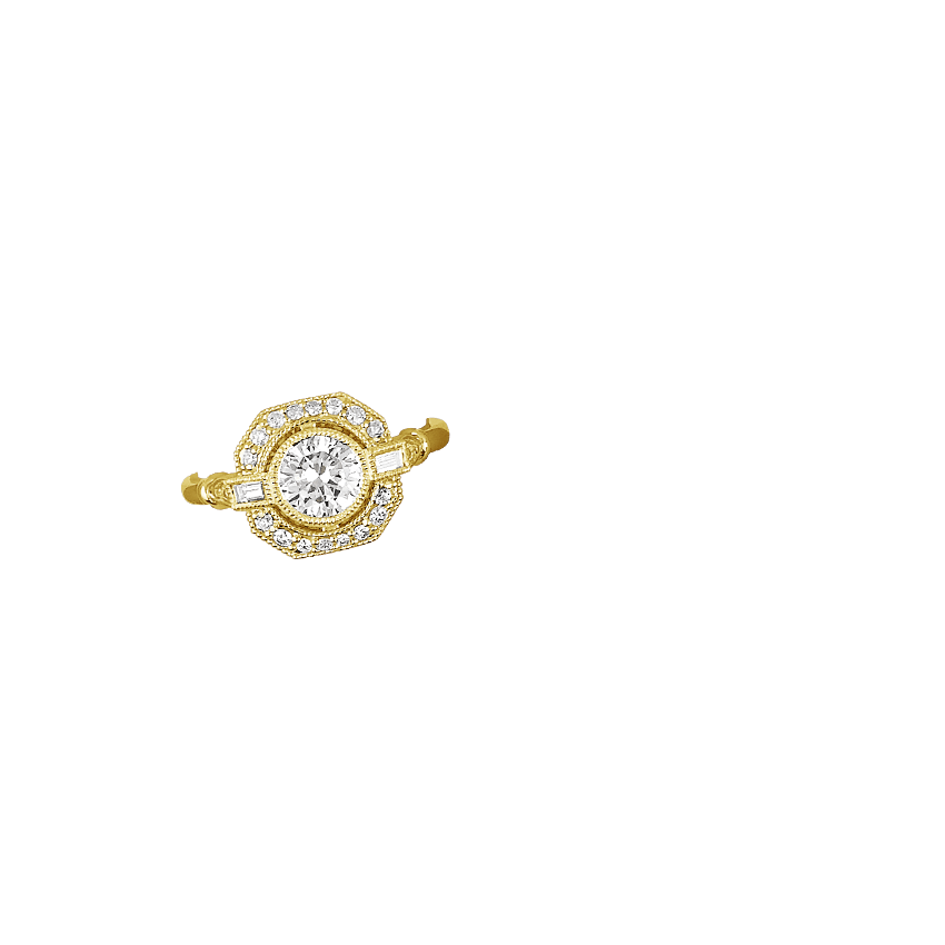 18K Yellow Gold Ostara Diamond Ring (1/4 ct. tw.)