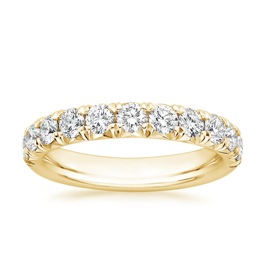 18K Yellow Gold Alden Diamond Ring with Ellora Diamond Ring (7/8 ct. tw ...