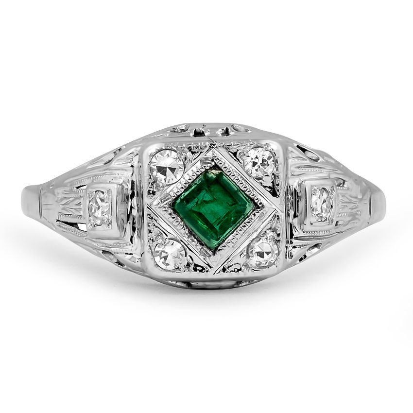 Retro Emerald Vintage Ring