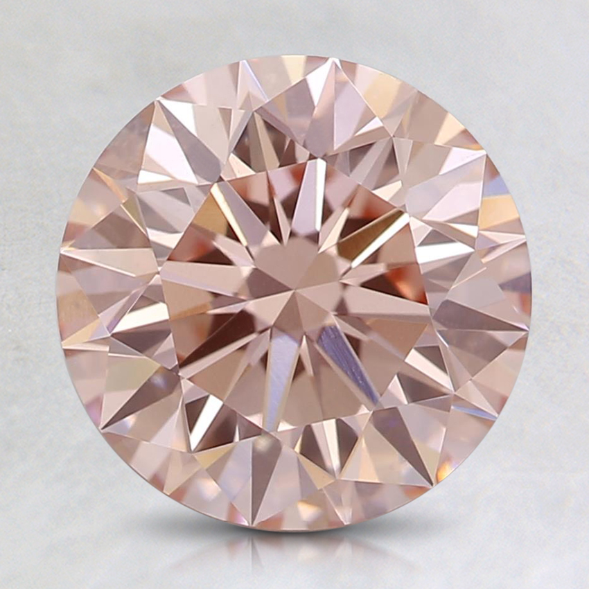 2.05 Ct. Fancy Orangy Pink Round Lab Grown Diamond