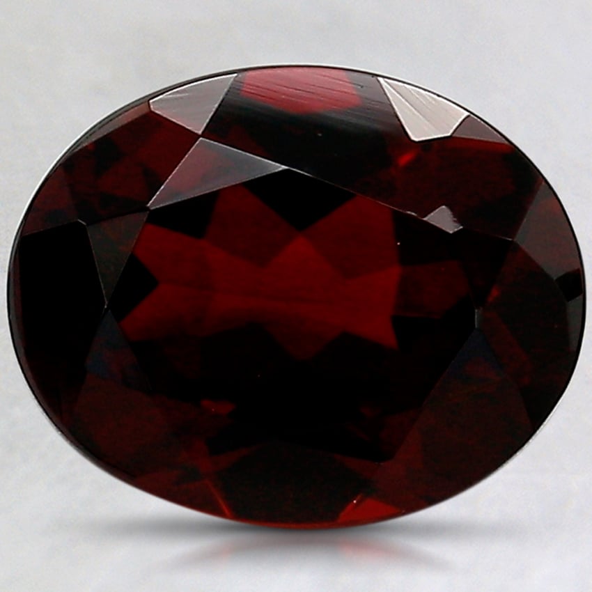 9.9x7.9mm Unheated Red Oval Garnet