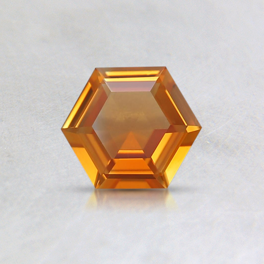 5.5mm Super Premium Orange Hexagon Montana Sapphire