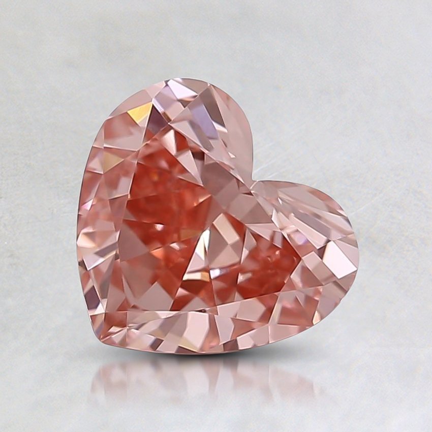 0.62 Ct. Fancy Pink Heart Lab Grown Diamond