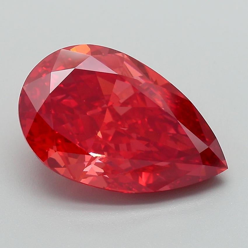 5.55 Ct. Fancy Vivid Pink Pear Lab Grown Diamond