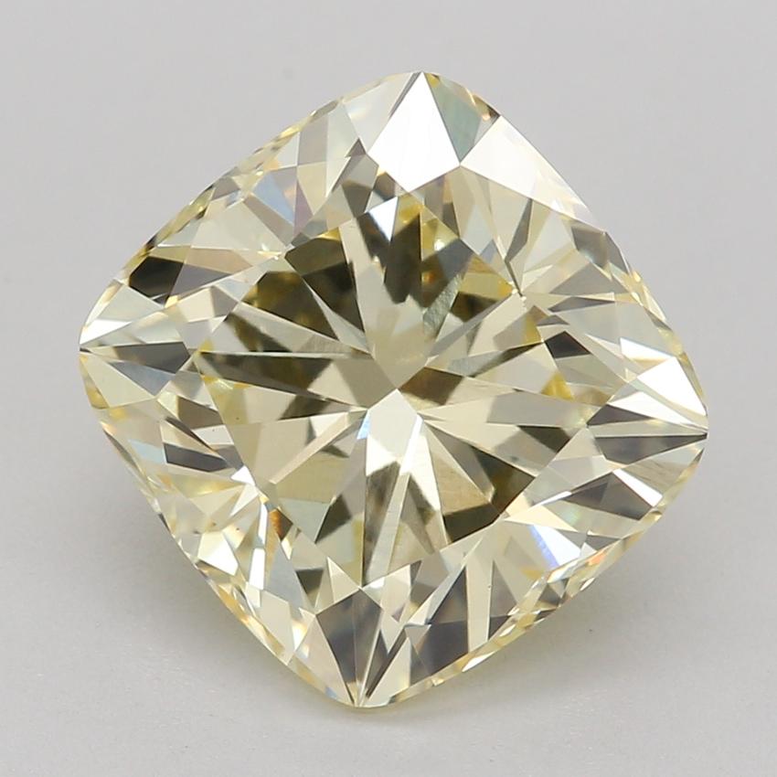 2.62 Ct. Fancy Yellow Cushion Lab Grown Diamond