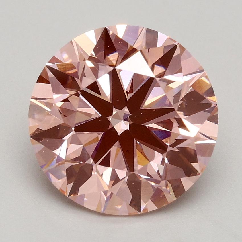 2.61 Ct. Fancy Intense Pink Round Lab Grown Diamond