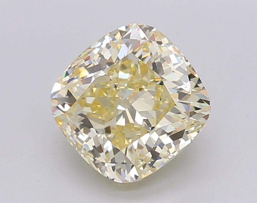 2.76 Ct. Fancy Yellow Cushion Lab Grown Diamond