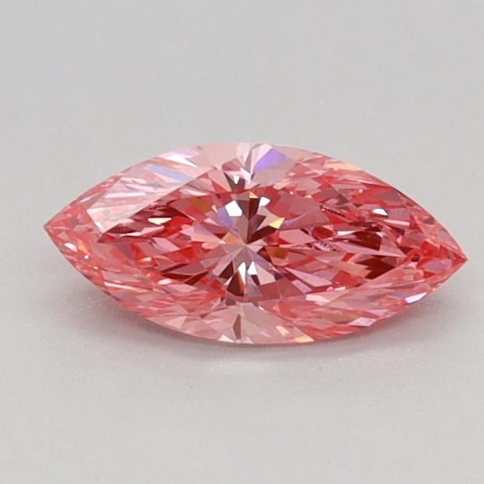 0.37 Ct. Fancy Vivid Pink Marquise Lab Grown Diamond