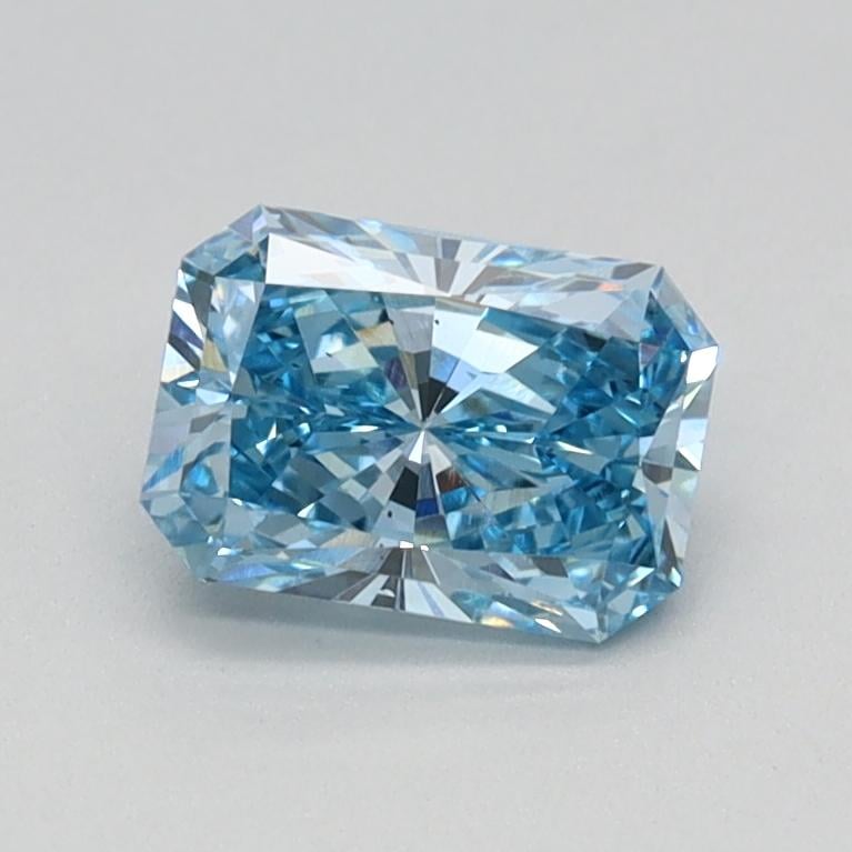 0.70 Ct. Fancy Vivid Blue Radiant Lab Grown Diamond