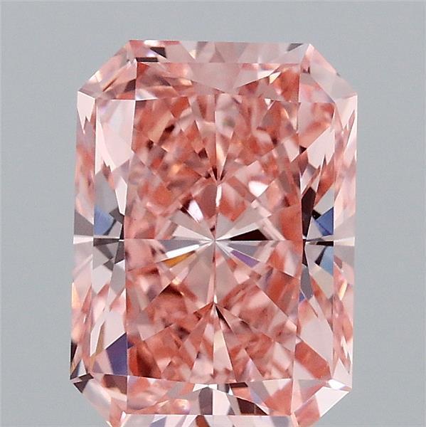 2.08 Ct. Fancy Vivid Pink Radiant Lab Grown Diamond
