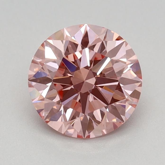 0.72 Ct. Fancy Intense Pink Round Lab Grown Diamond