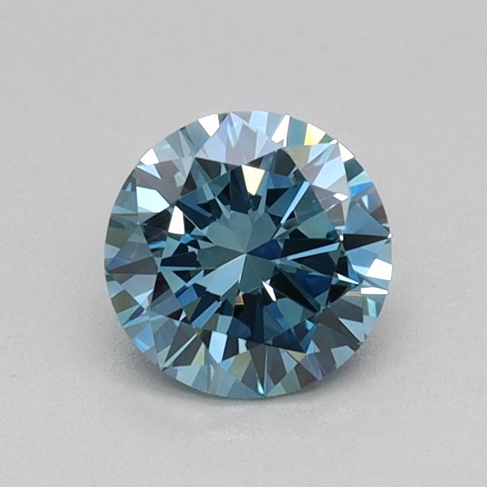 0.40 Ct. Fancy Vivid Blue Round Lab Grown Diamond