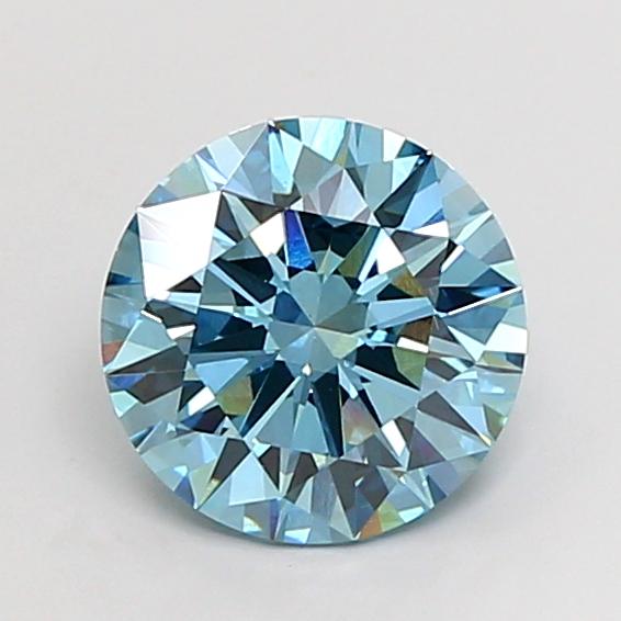 4.00 Ct. Fancy Vivid Blue Round Lab Grown Diamond