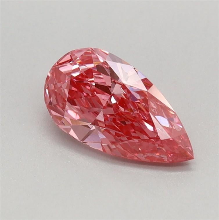 0.56 Ct. Fancy Vivid Pink Pear Lab Grown Diamond
