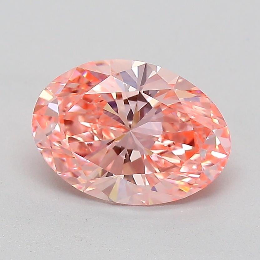 1.09 Ct. Fancy Vivid  Pink Oval Lab Grown Diamond
