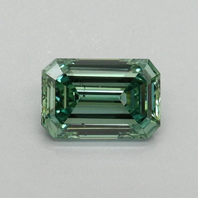 0.46 Ct. Fancy Vivid Green Emerald Lab Grown Diamond