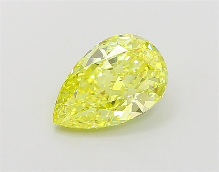1.31 Ct. Fancy Vivid Yellow Pear Lab Grown Diamond
