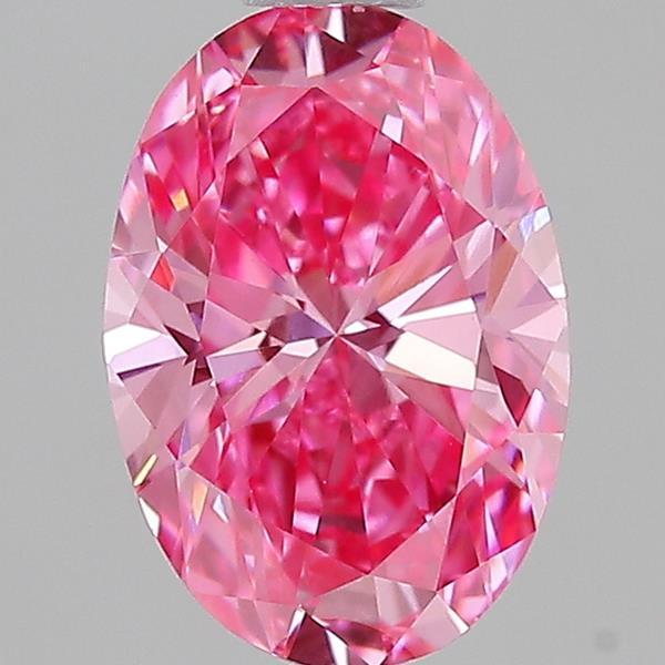 0.80 Ct. Fancy Vivid  Pink Oval Lab Grown Diamond