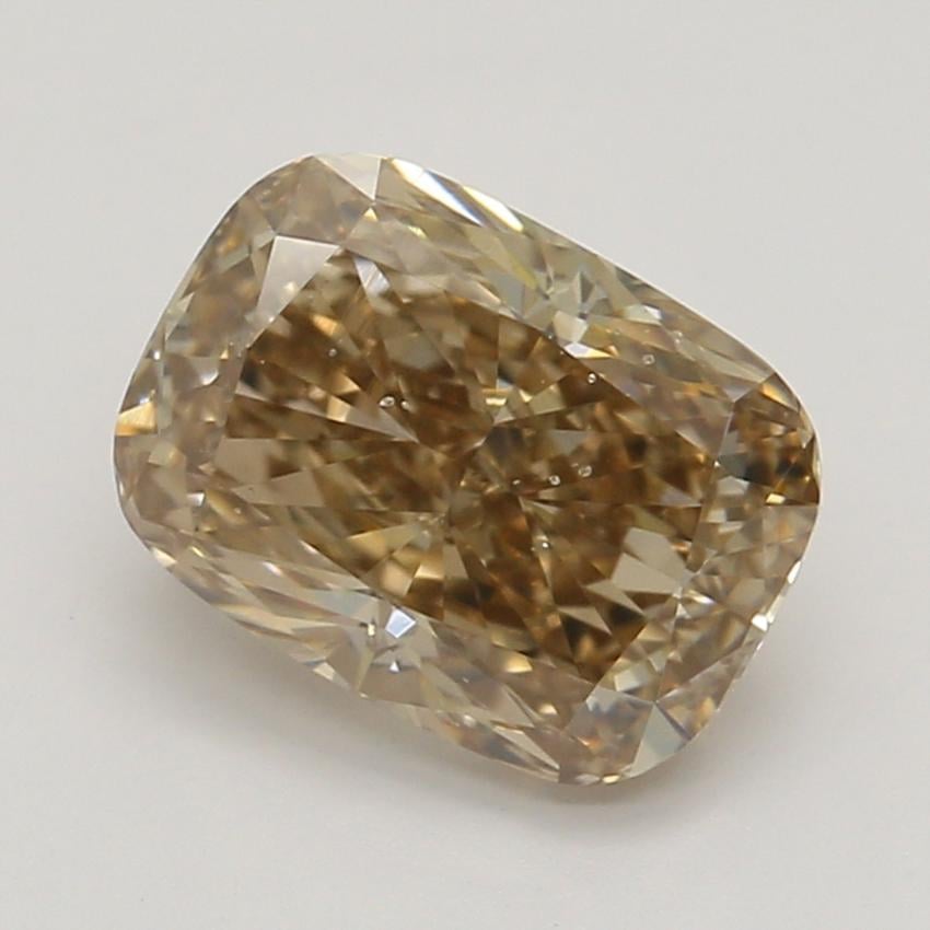 1.01 Ct. Fancy Yellowish Brown Cushion Diamond