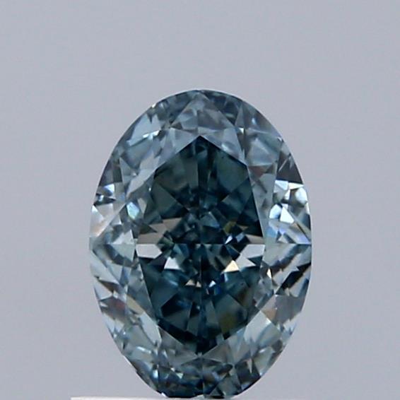 1.02 Ct. Fancy Intense Blue Oval Lab Grown Diamond