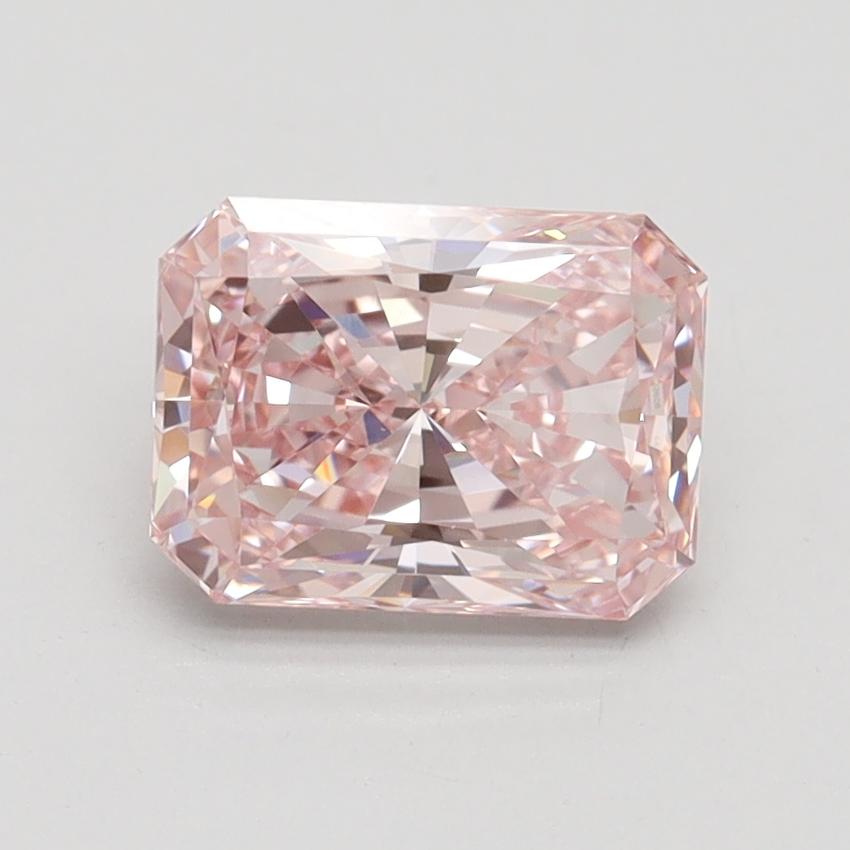 1.54 Ct. Fancy Intense Pink Radiant Lab Grown Diamond