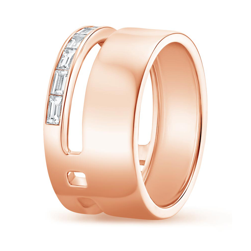 Abierta Diamond Ring in 14K Rose Gold