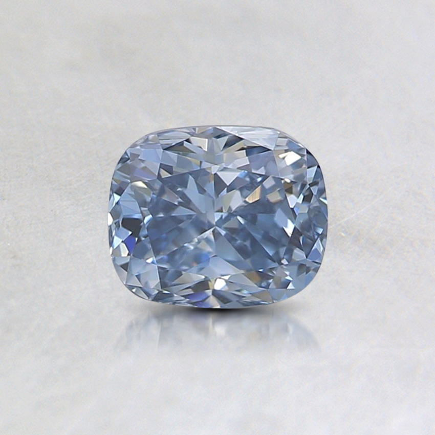 0.59 Ct. Fancy Intense Blue Cushion Lab Grown Diamond