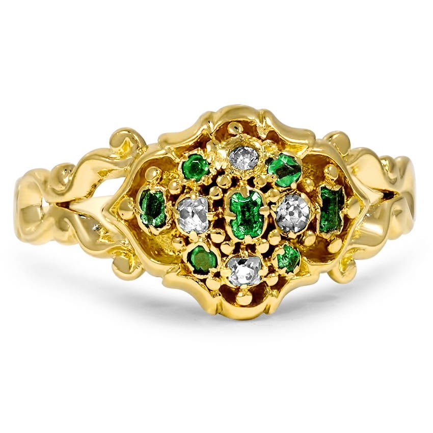 Georgian Emerald Vintage Ring