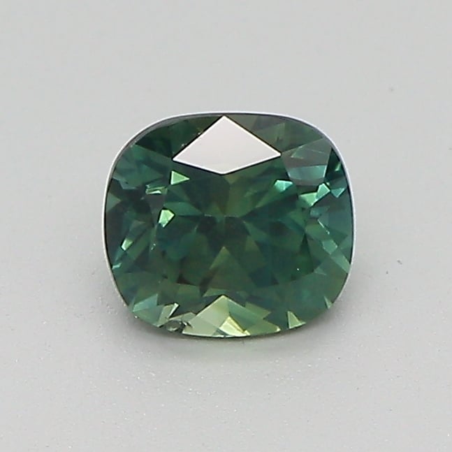 5.2x4.7mm Green Cushion Montana Sapphire