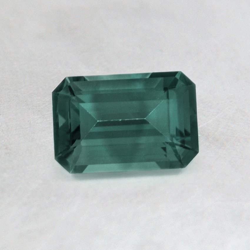 6x4mm Teal Emerald Cut Sapphire