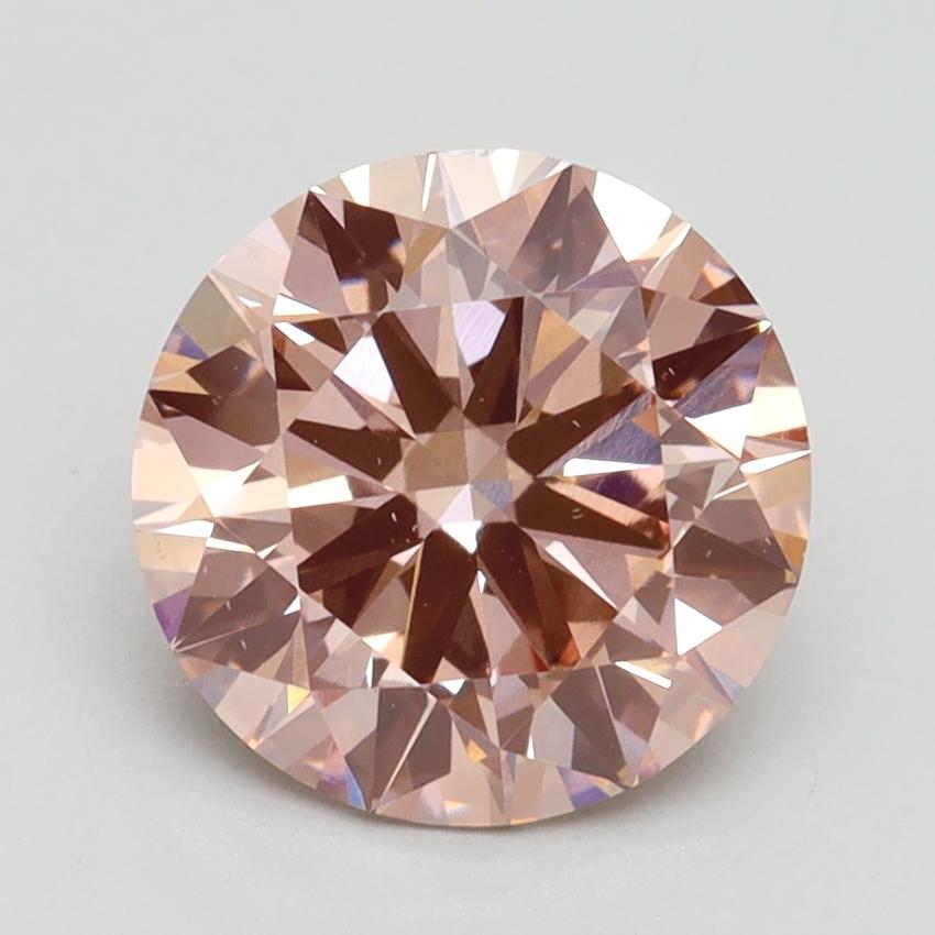 2.50 Ct. Fancy Intense Pink Round Lab Grown Diamond