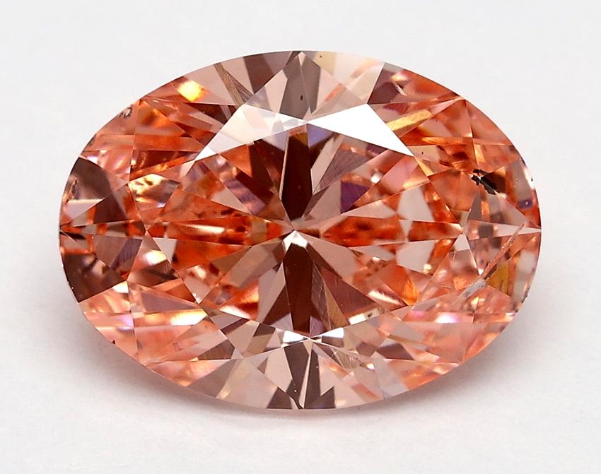2.50 Ct. Fancy Vivid Pink Oval Lab Grown Diamond