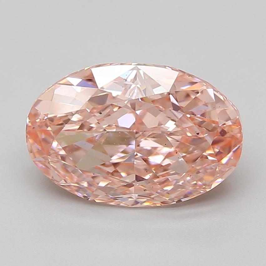 5.05 Ct. Fancy Vivid Pink Oval Lab Grown Diamond